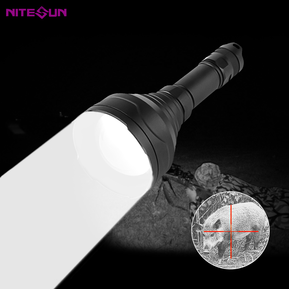 Nitesun HT12 900 м масштабируемый белый 1095 люмен светодиодный фонарь для охоты на свиней