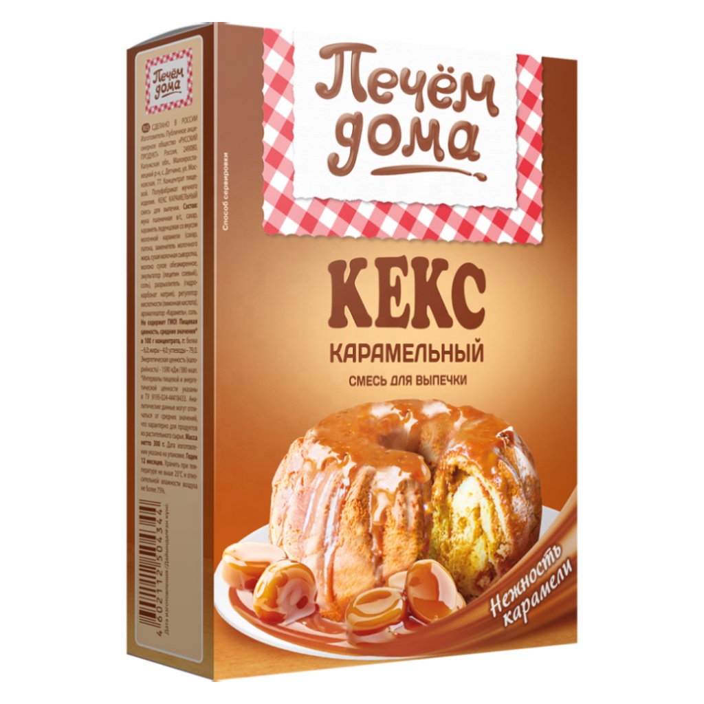 Pechem Doma карамельный торт (премикс пирожная мука), купить у производителя