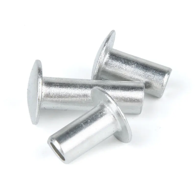 Carbon steel zinc plated DIN 6791 Oval head semitubular rivets