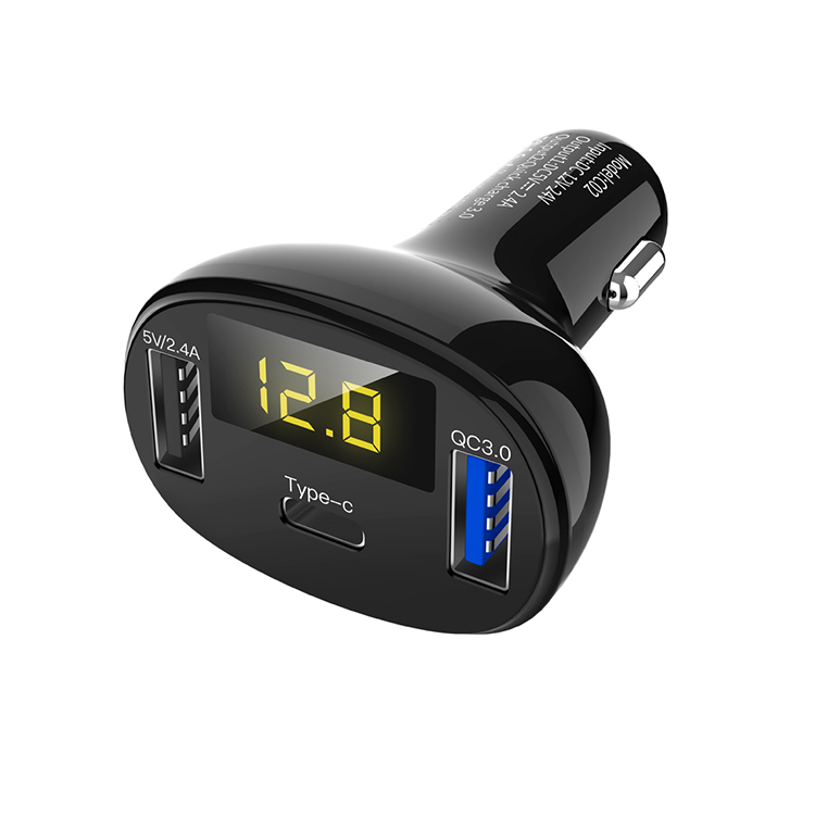 2020 New arrival quick charge 3.0 usb adapter with 2 ports usb car charger for iphone 8 PLUS X XS MAX