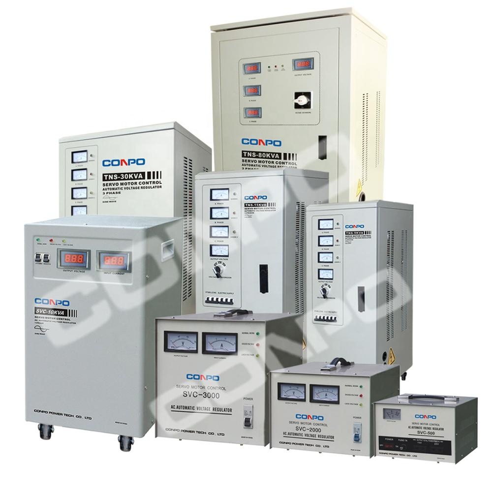 SVC-0.5/1 .. 10/15/20/30/40/50/60KVA однофазный сервомотор Высокая точность AC автоматический стабилизатор напряжения AVR 220/110V