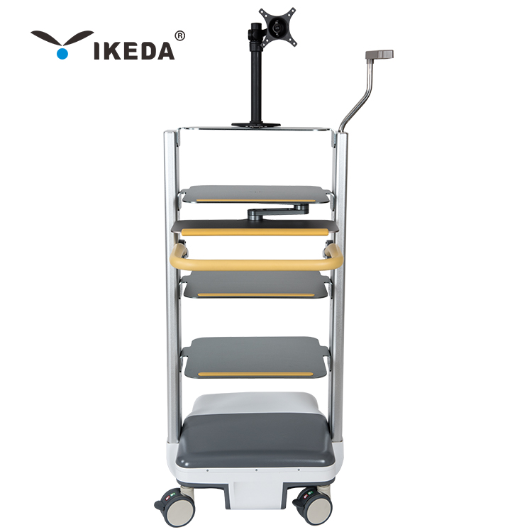 YKD-2002 Medical Endoscope Cart Trolley with Soundless Wheels