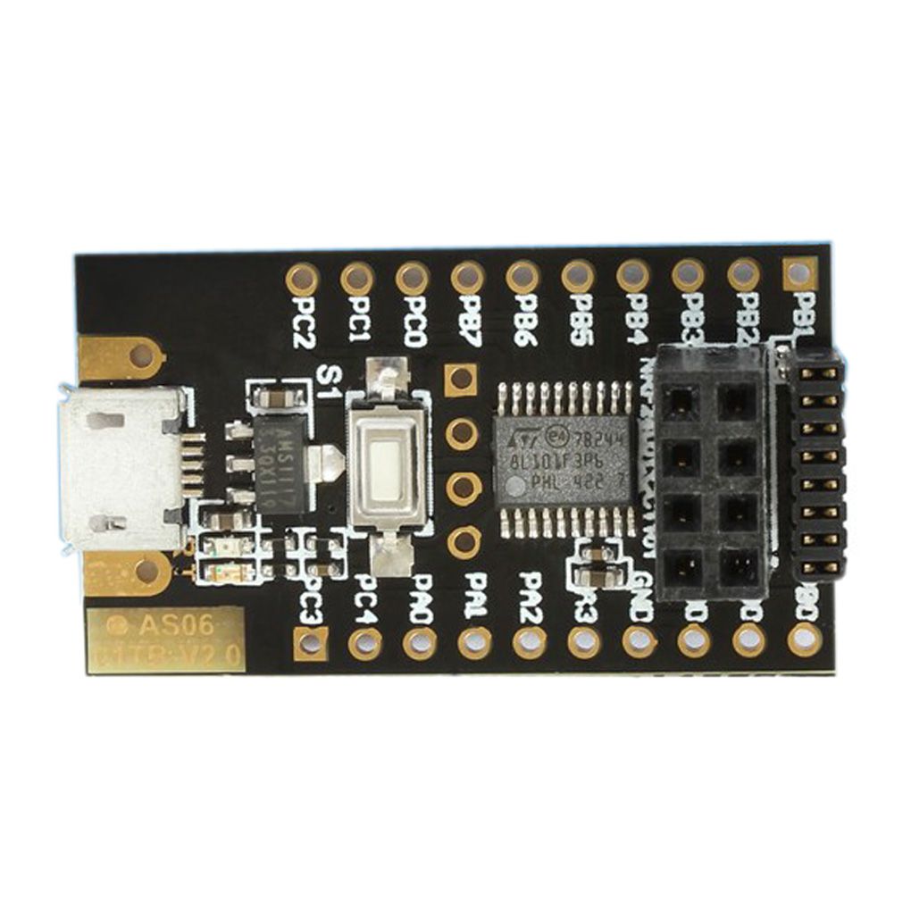 NRF24L01+ 2.4GHz Wireless Transceiver Module Test Board Micro USB STM8 MCU