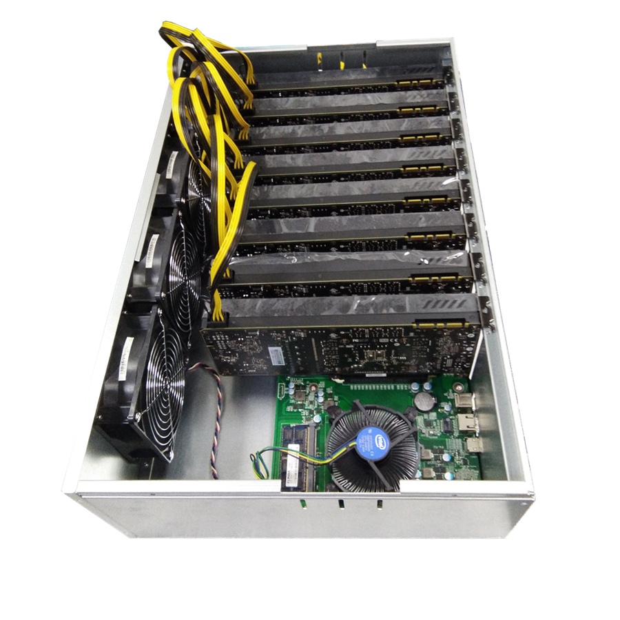 TYT A68-P8 Серверная материнская плата для майнинга с ОЗУ/SSD/ЦП/PSU/ 8 GPU