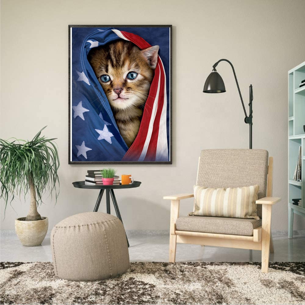 Children's home decoration DIY 5d diamond painting art exquisite decoration cute cat animal diamond painting