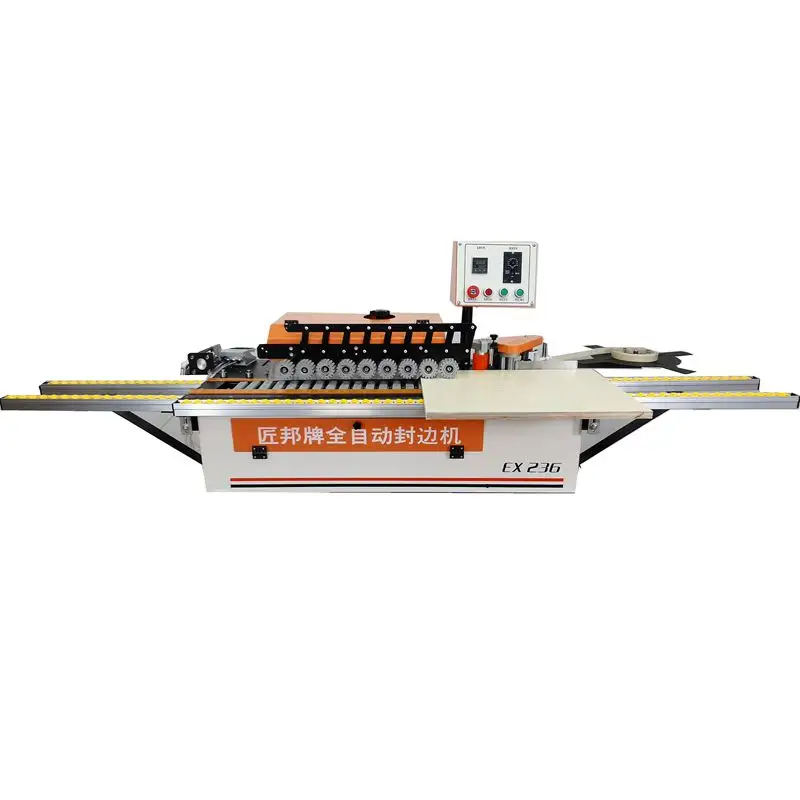 Hot sale EX236 furniture portable pvc melamine wood automatic edge banding and trimming machine