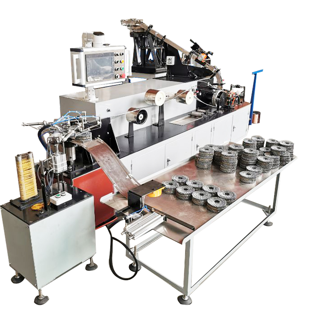 plastic collated rubber binding coil nail making machine for common