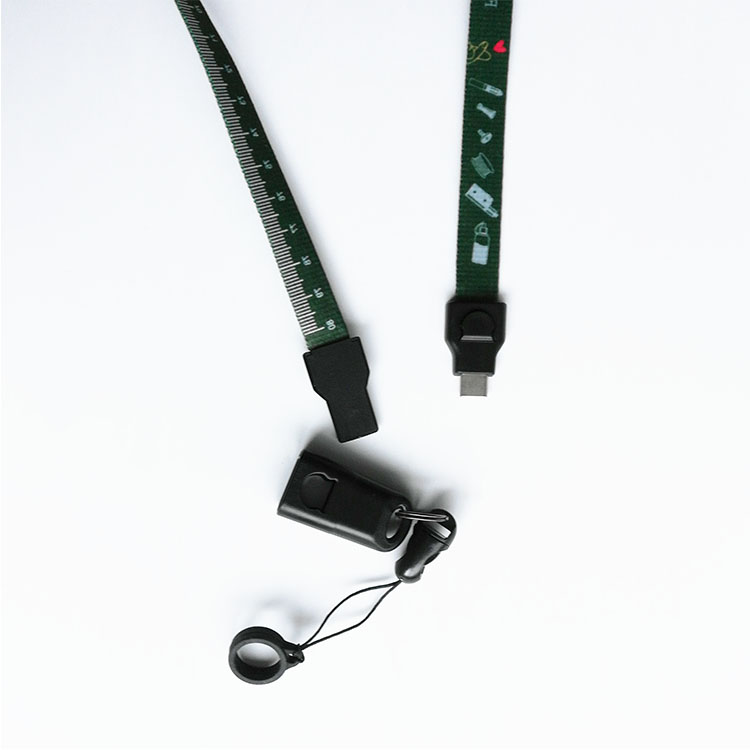 2021 YouTube's most popular vape pen nylon lanyard with micro usb charging cable for Boulde