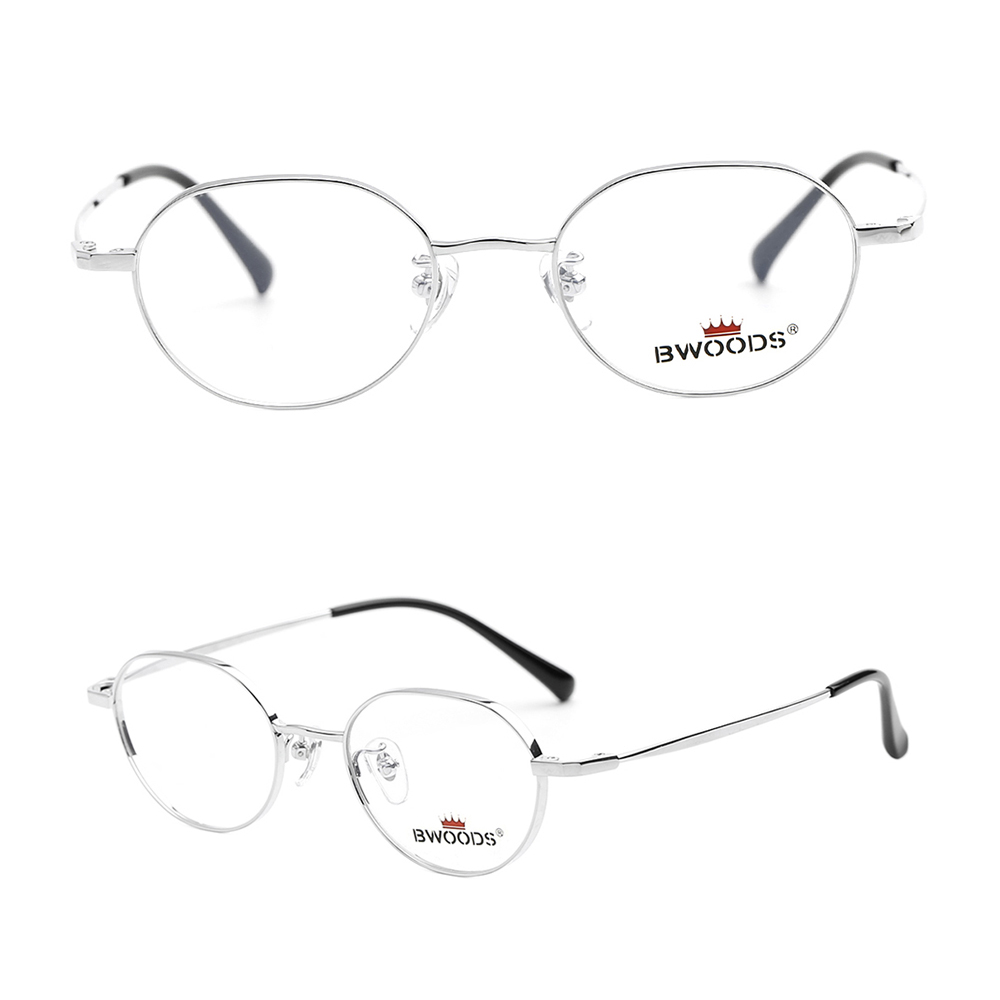 BW1026T, оптовая продажа, стильная овальная многоугольная титановая Женская оправа для очков