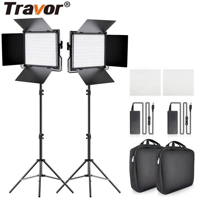 Travor L4500 переменной двойной цвет лампы освещения при съемке цвет профессиональное светодиодное освещение для студийной фотокамеры аудио видео фотографическое освещение