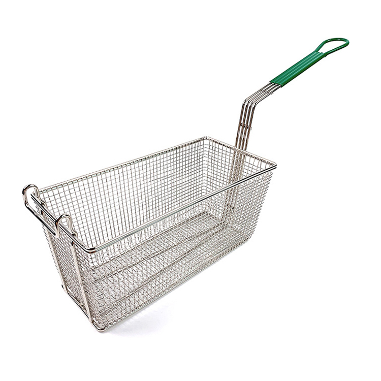 kitchen restaurant stainless steel fried chicken mesh serving frying basket strainer taco shell french fries fry basket