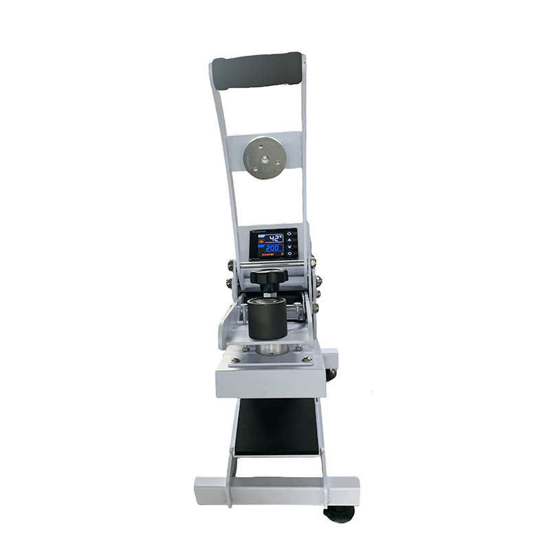 min heat press machines for tshirt CYCP2815-T 12*12cm Clamshell Semi-auto Open Label Tag Transfer Heat Press Machine