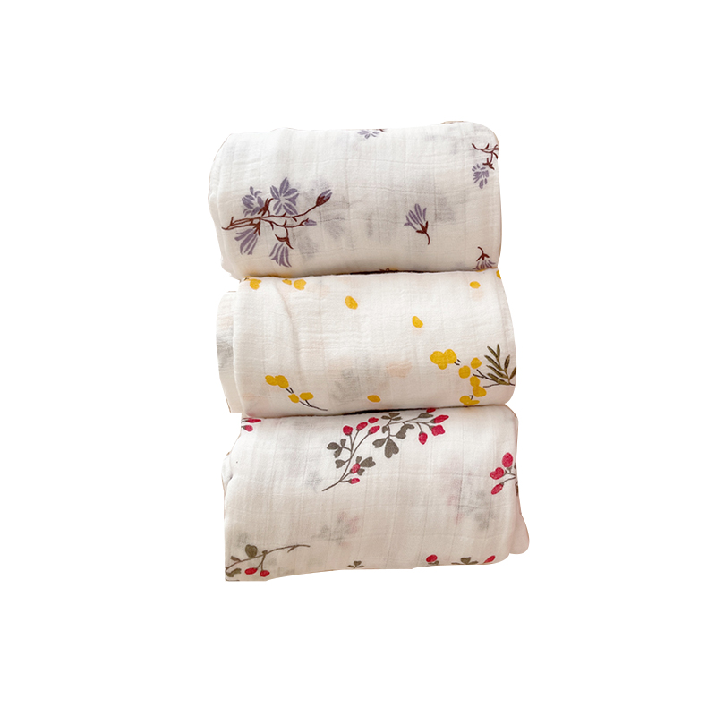 LUBELE Wholesale double-layer organic bamboo cotton baby knit blanket