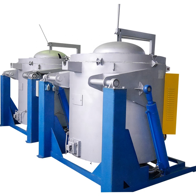 2021 CE Certificate Tilting Type Industrial Electric Melting Furnace For Aluminum Melting