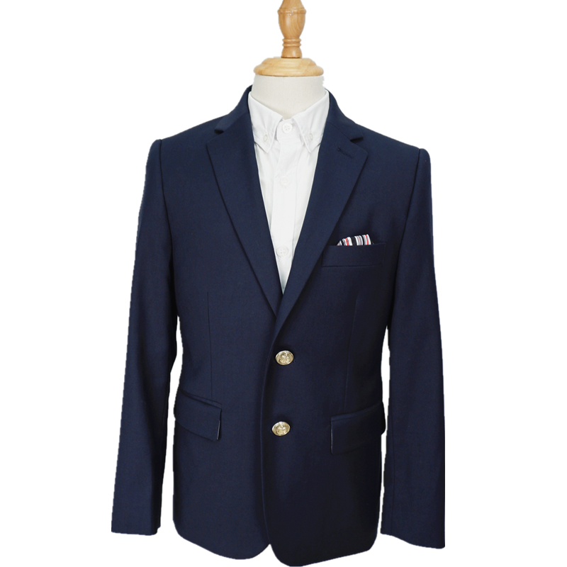 kids boys school uniform new custom one piece jacket blazer suits made in china OEM