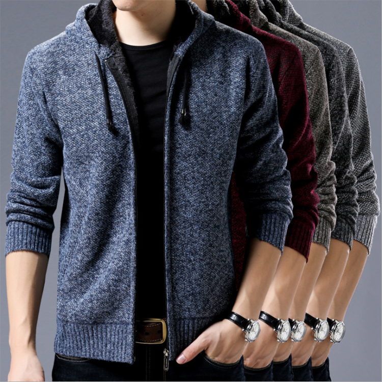 2021 hot new in stock Men's Full Zip Cardigan Sweater men's thick coat turtleneck pullover sweater Men's Full Zip Cardigan Sweat