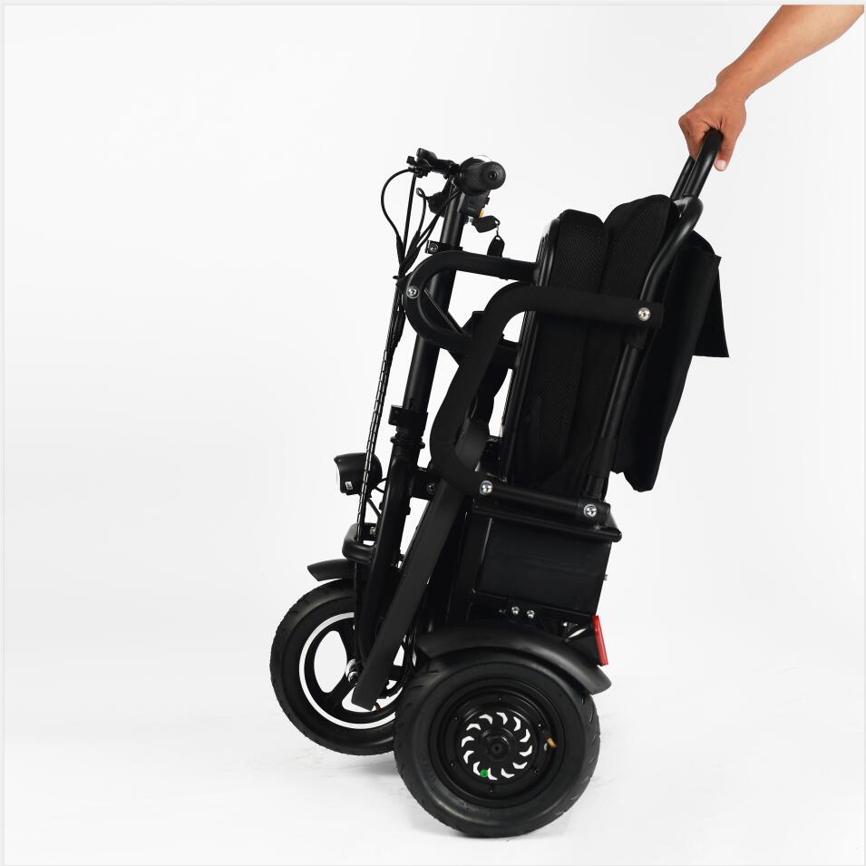 adult folding 3 4 three wheels disabled handicapped trike electric mobility scooter