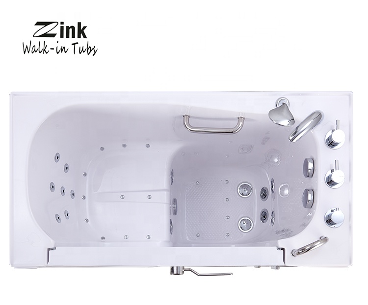Угловые акриловые душевые ванны Zink K204 для инвалидов, маленькие автономные