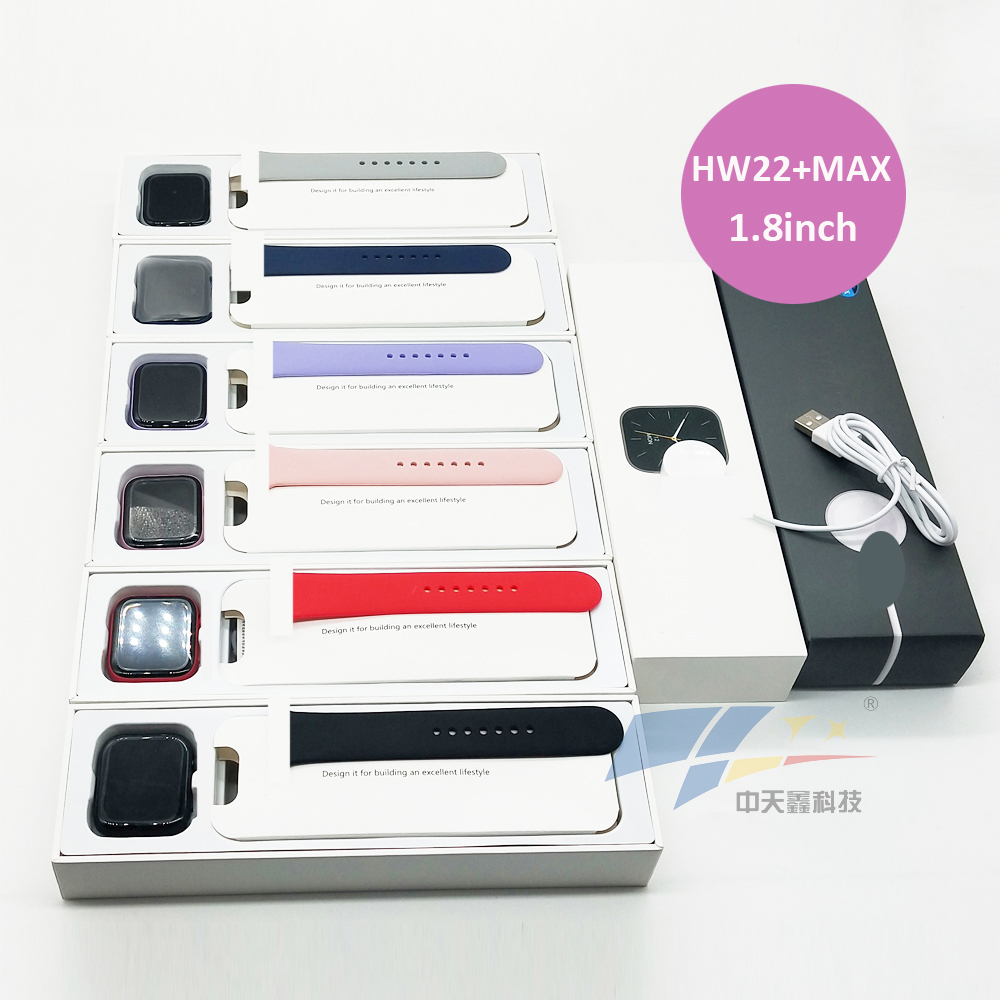 1.8 TFT Smart Dual Buttons HW22+Max Smart Watch Wireless Charging Tracker IP67 Waterproof Smartwatch HW22 Pro Max