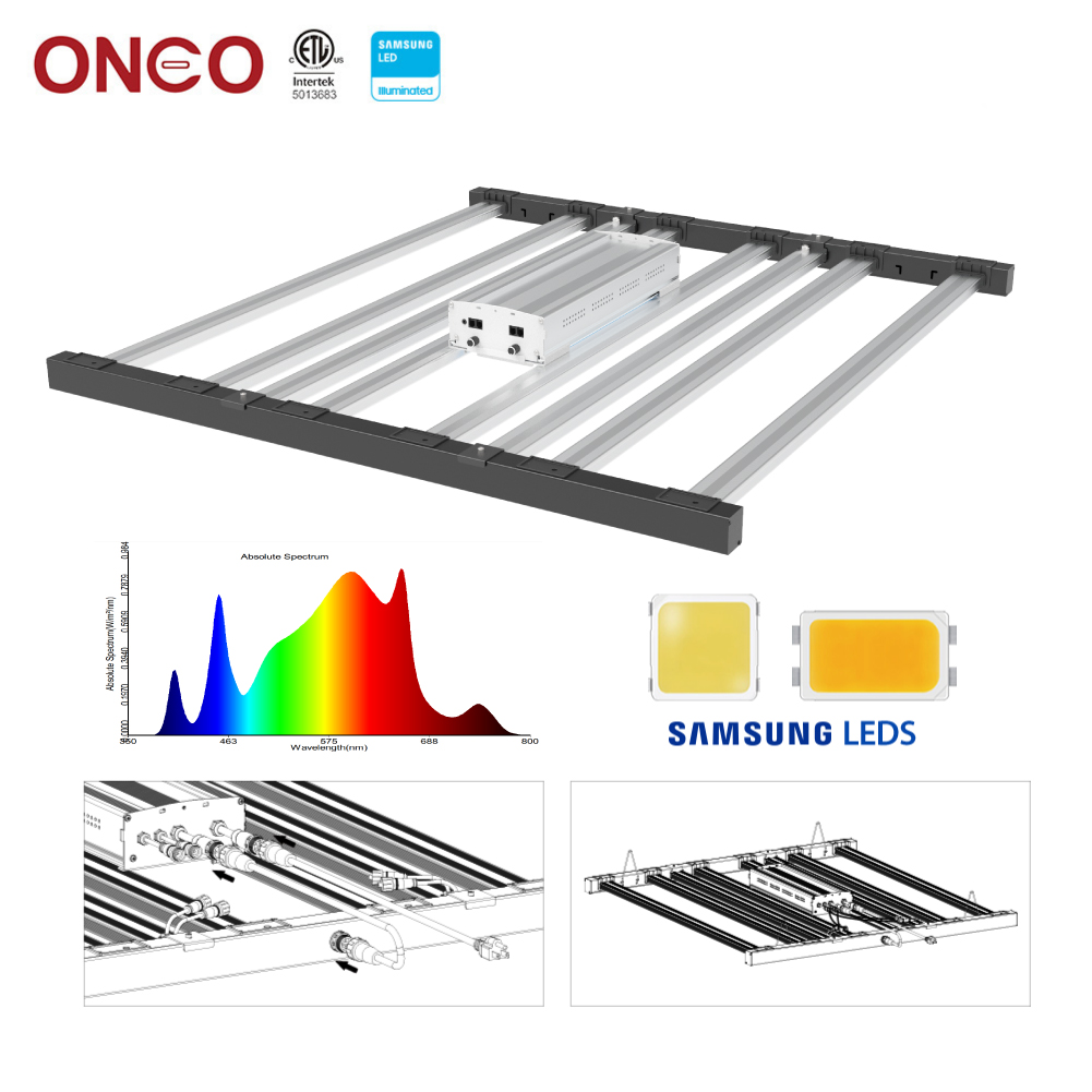Чипы Samsung Lm301B Lm301H с высокой эффективностью PPF 2,8-3,03 Umol/J 600 Вт 1000 Вт, светодиодная лампа полного спектра для выращивания растений в помещении