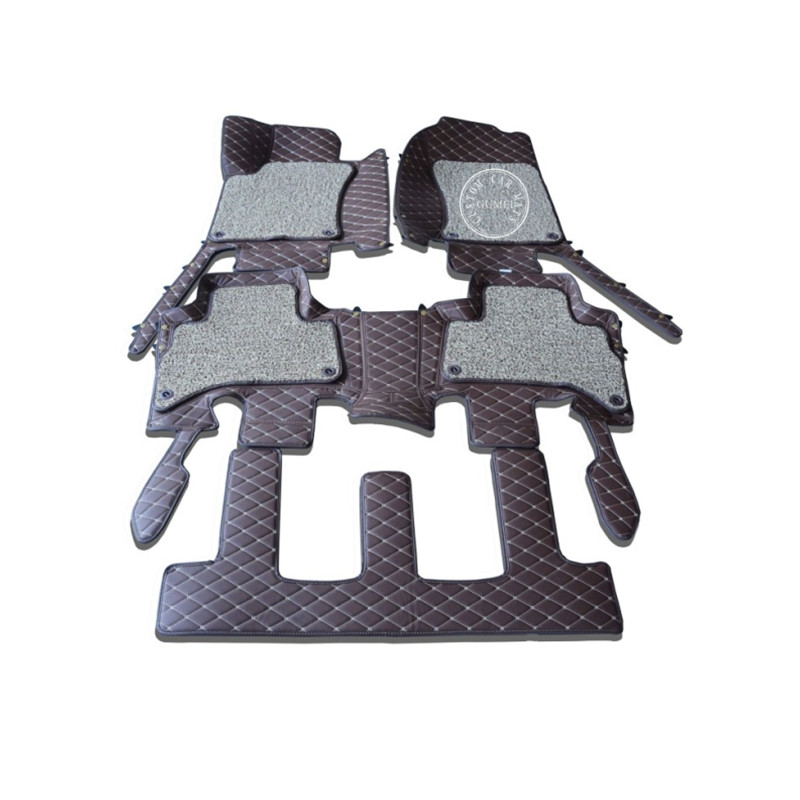 Hot selling factory 5D 6D 7D Leather Car Floor Mat fit for TOYOTA LC100/LC200 Factory Custom