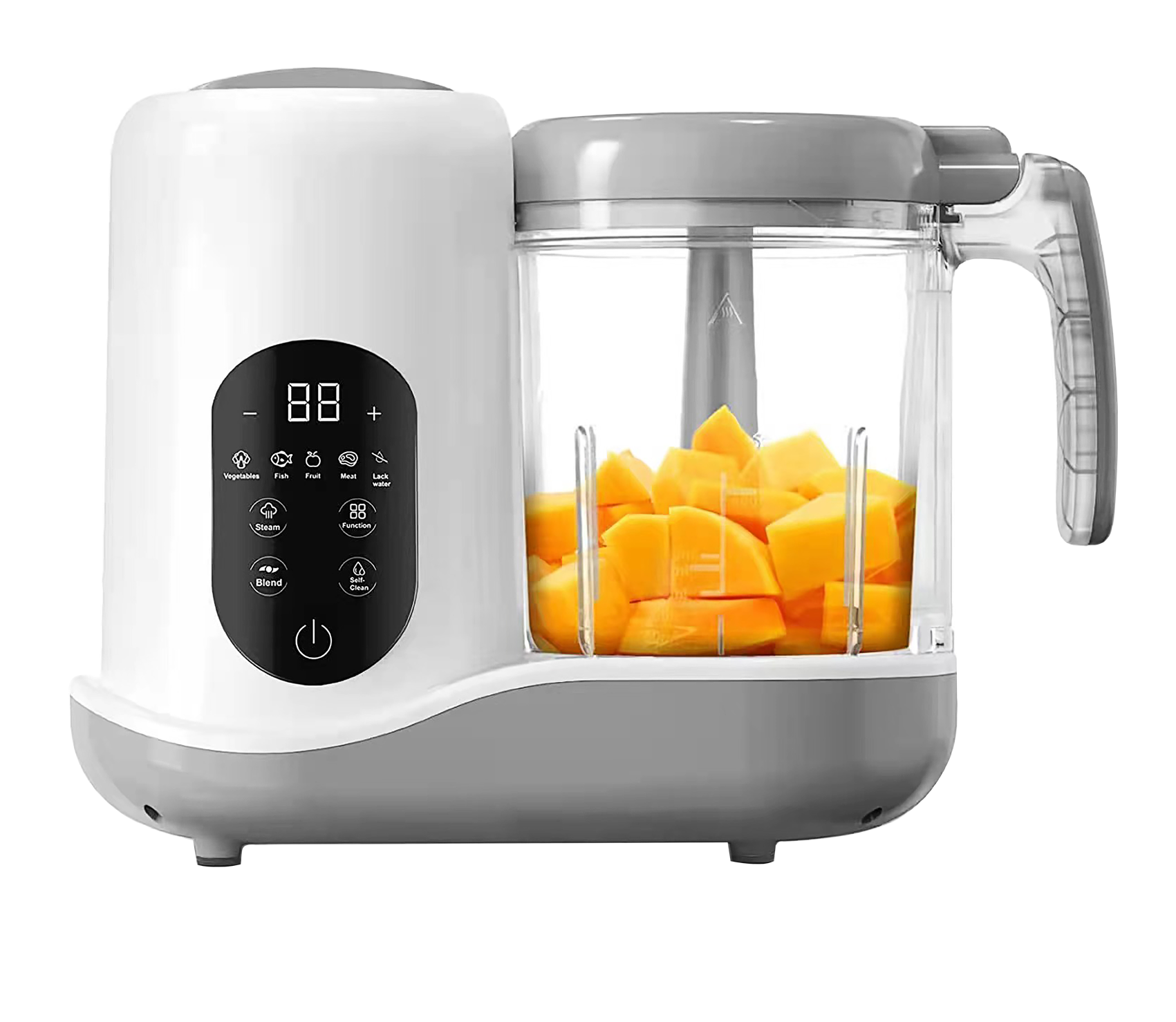 Digital 5 in 1 multi function steam blend defrost heat and warm baby food processor