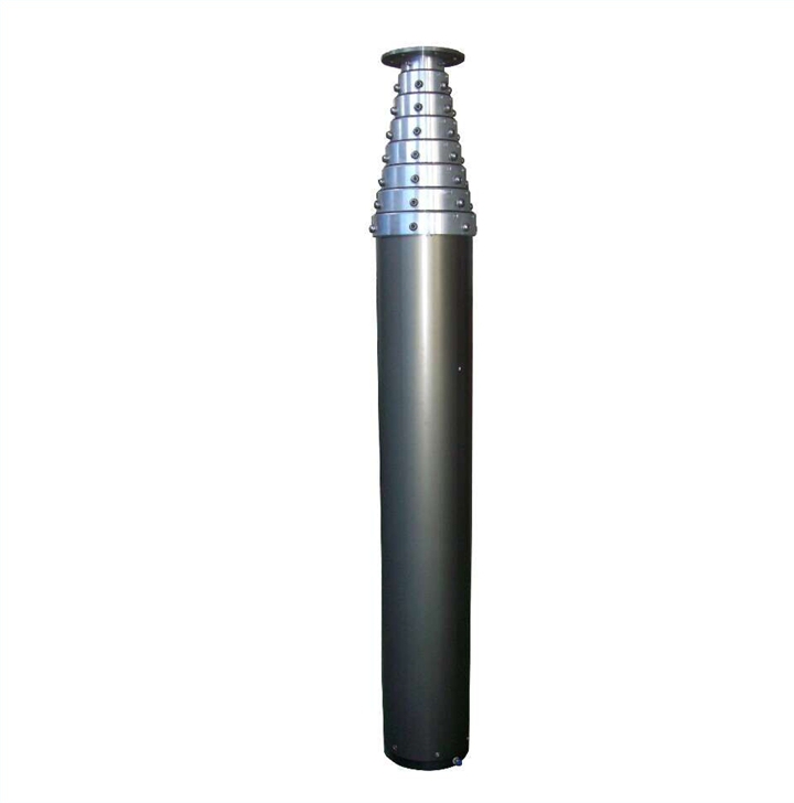 6m unlocking aluminum lighting mobile pneumatic telescopic mast