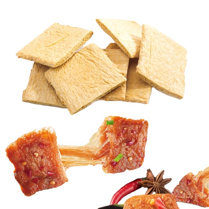 Текстурированный соевый белок для закусок, ТВП-куски с халяльным сертификатом, богатые волокна, TSP текстурированный растительный белок