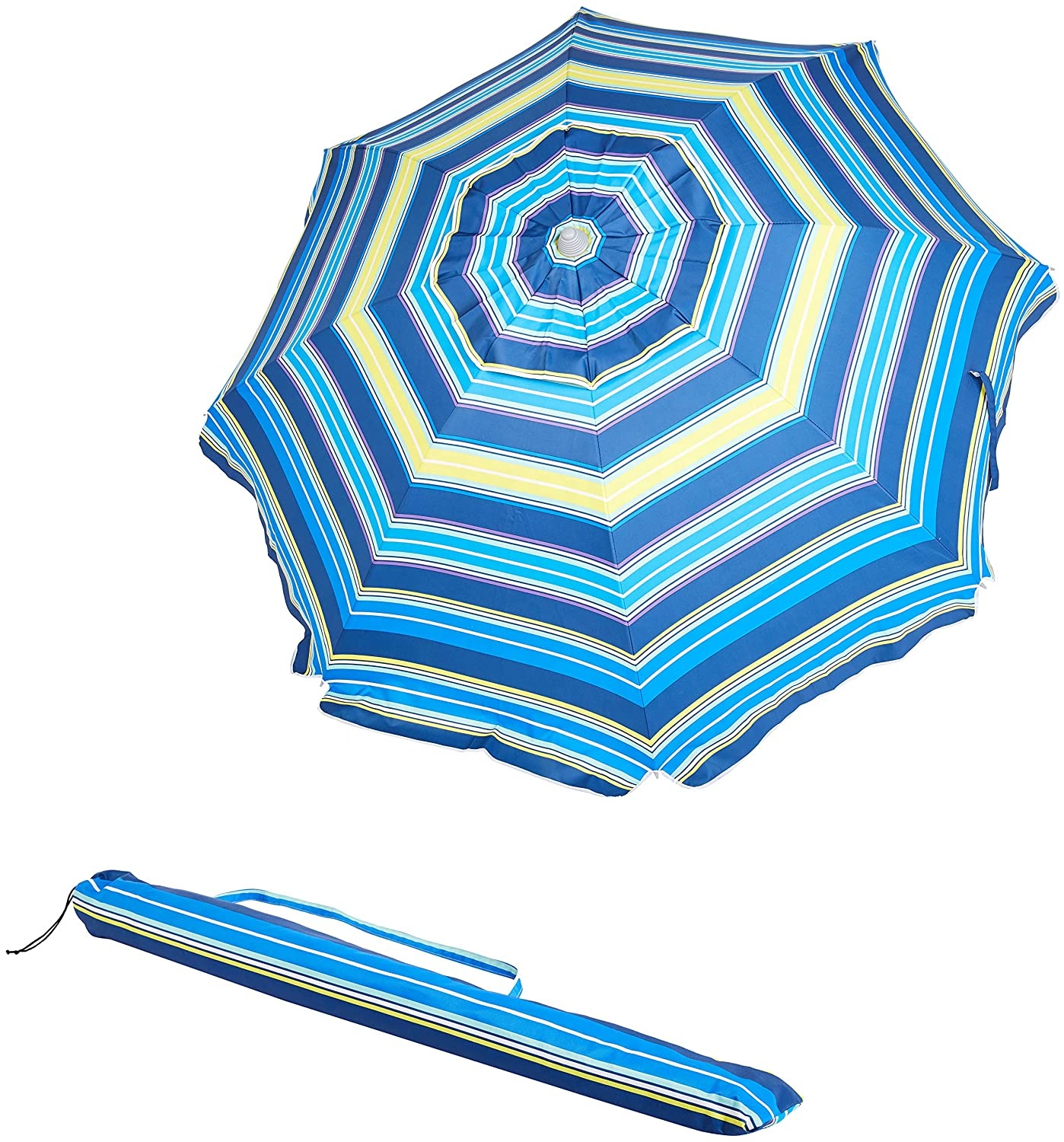 8ft outdoor big premium folding sunshade or rainproof beach umbrella use in garden  pool  seaside for party