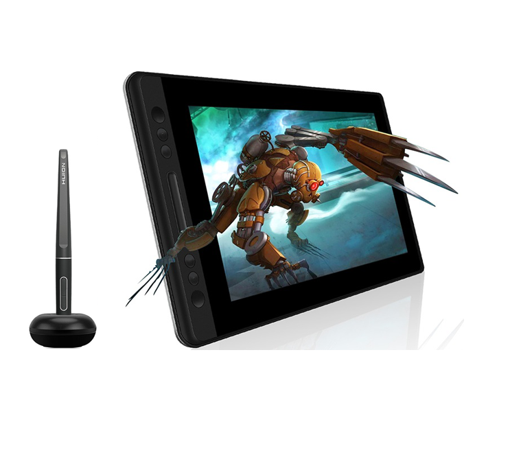 Графический планшет HUION Kamvas pro 13, цифровой планшет для рисования, ламинированный экран