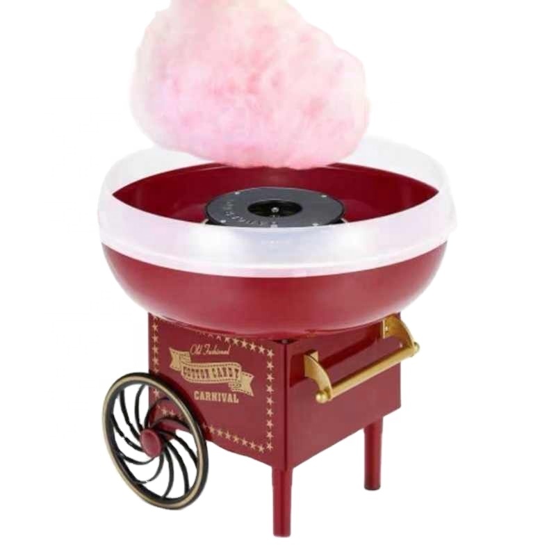 Retro Trolley Cotton Candy Machine Fashion Mini Candy Floss Maker Home Machine