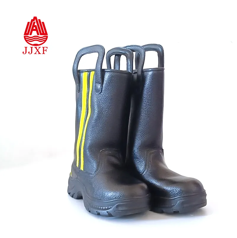 Custom Production Safety And Reliable Fire Oil Resistant Acid Resistant Safety Fire Leather Shoes