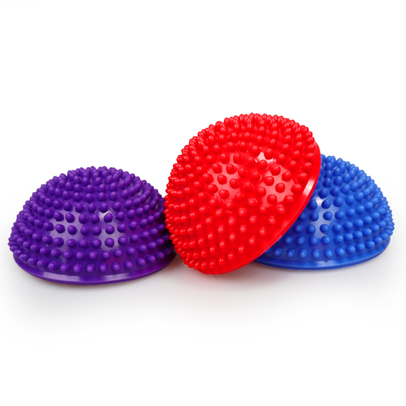 16 cm PVC Yoga Ball Inflatable Massage Point Semi-fitting Ball Balance Trainer Stabilizer Gym Pilates Fitness Balance Ball