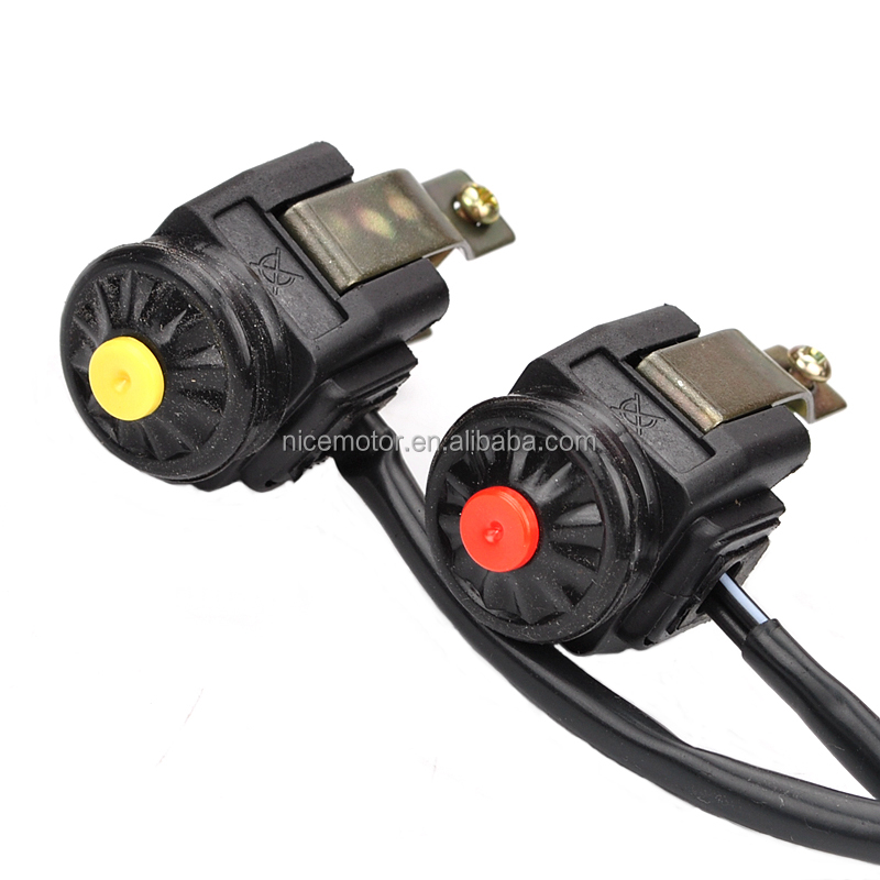 22mm On Off Scooters Flameout Off-road Vehicle Spare Easy Install Motocross Replacement Plastic Ignition Start Switch Kit