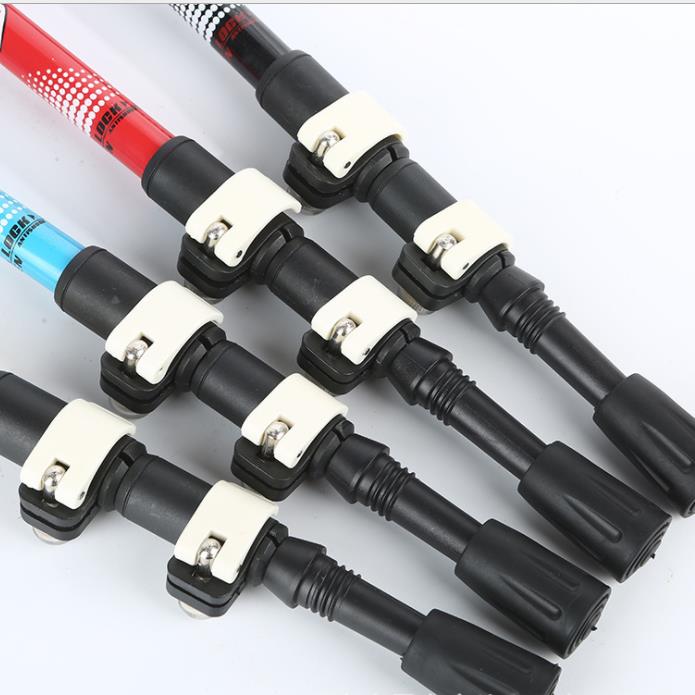Custom 3-section telescopic folding Aviation Aluminum 7075 tracking walking hiking Sticks Trekking Poles