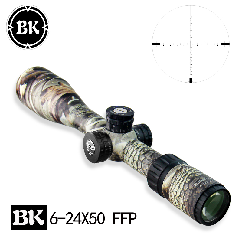 Bobcat King 6-24X50 FFP HD первый фокусный самолёт боковой Параллакс винтовка охотничий тактический прицел гравированное стекло оптические снайперские прицелы
