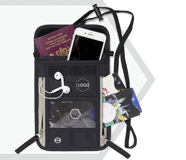 Дорожный Чехол для шеи с блокировкой RFID