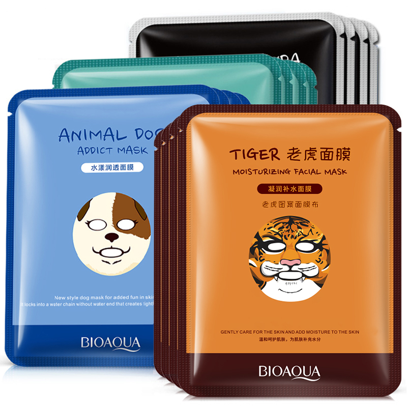 face care mask sheet Moisturizer Nourishing Anti-wrinkle Acceptable Customized Label animal Facial Mask sheet