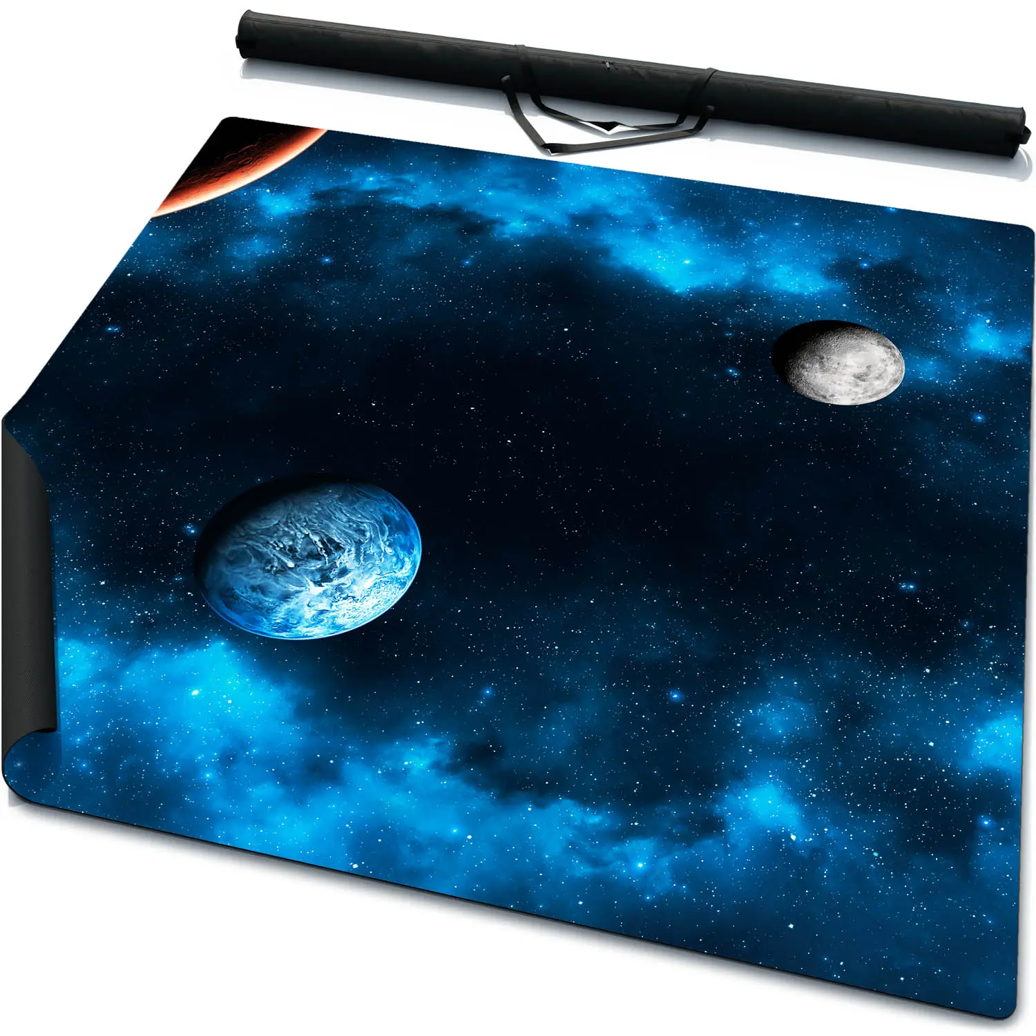 Textured Deep Space Wargaming Battle Mat With Black Carry Bag