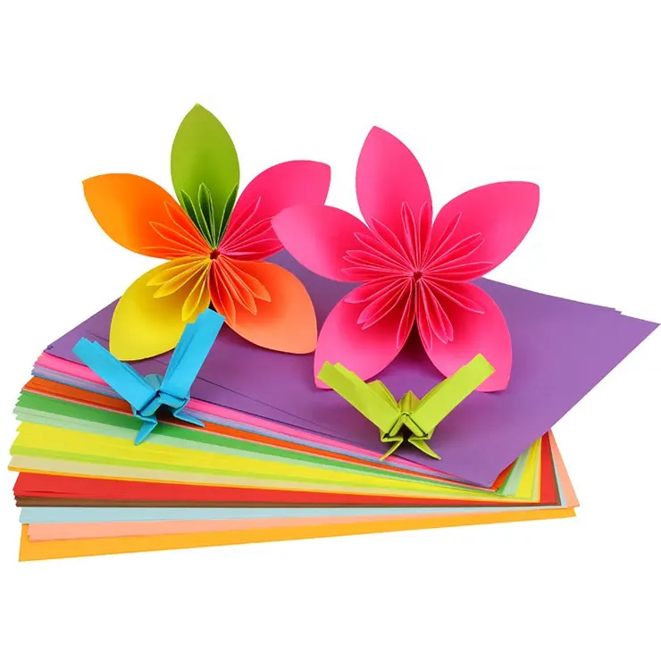 High quality 120g/160g/180g/230g color cardboard A4 size assorted color paper for hand craft