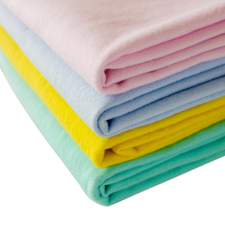 100% cotton flannel fabric custom textile printing home textile fabric cotton reactive solid baby bed sheet