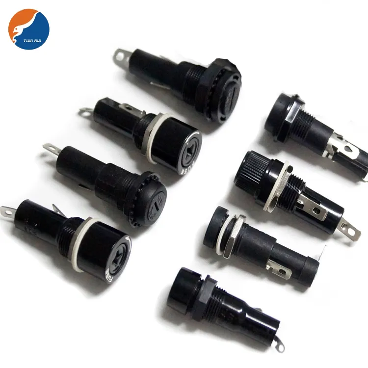 5*20 6*30 10*38mm 10A 250V 15A 125V Bakelite fuse holder electric fuse cutout box panel mount fuse holder