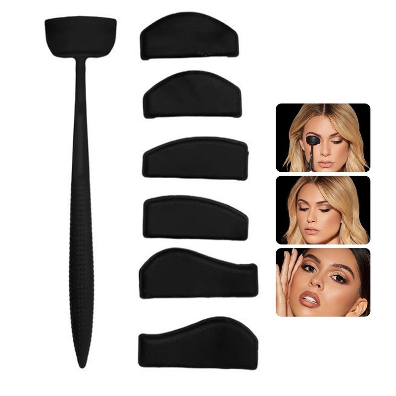 Factory 6 in 1 Silicone Shapes Easy To Use Makeup Eyeshadow Stamp Eye Shadow Stamper Crease Line Kit