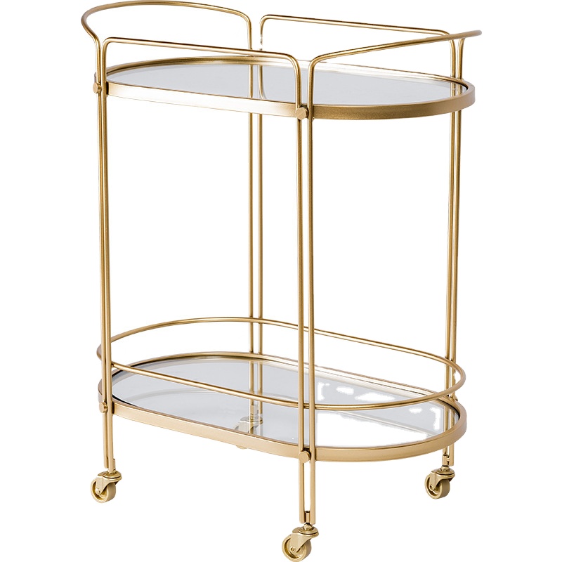 Home Restaurant Hotel Cafe removable double wrought iron dining car