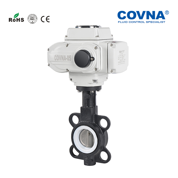 Чугунная 220V 110V AC DN50 Электрический поворотный дисковый стяжной затвор силовой привод