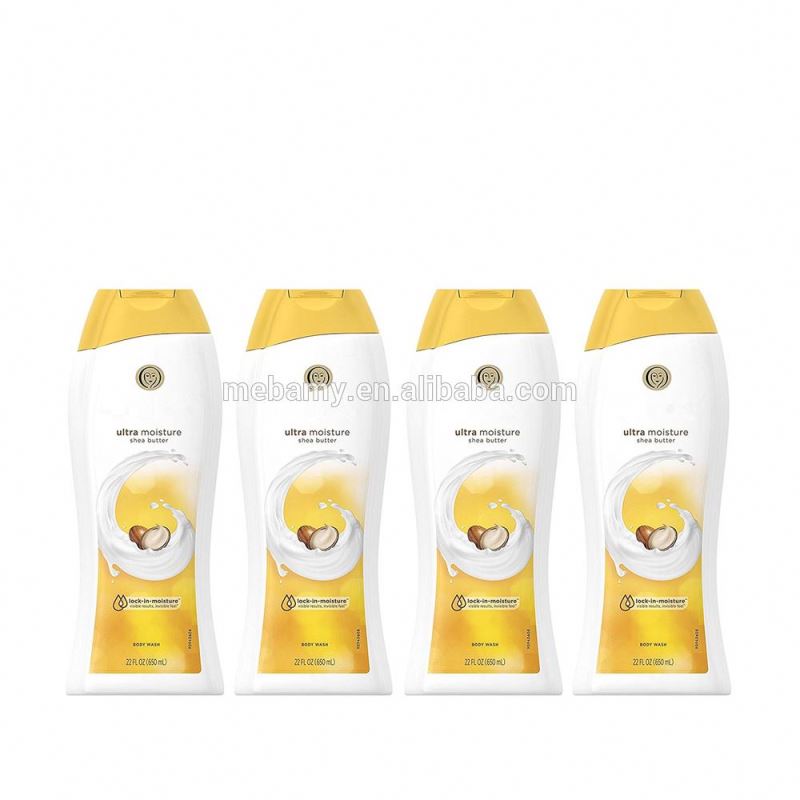 Private Label Органическая влага масло ши жидкое мытье тела
