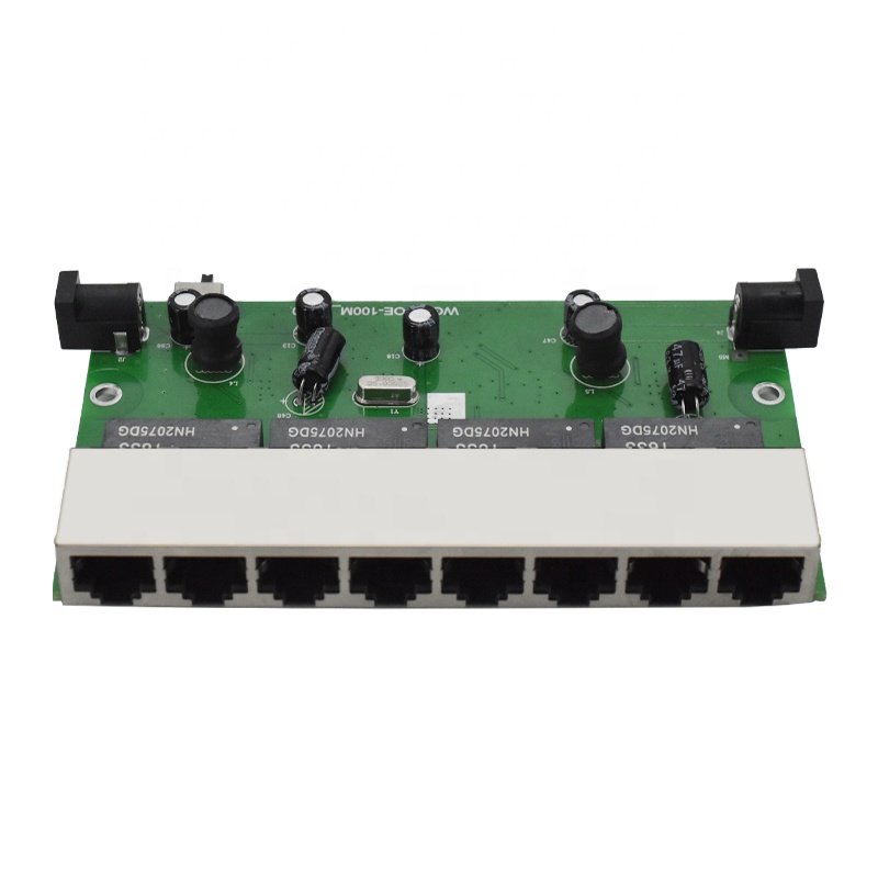 Wanglink под заказ 10/100 Мбит/с 24 в источник питания 8 портов RJ45 Реверсивный PoE коммутатор с VLAN