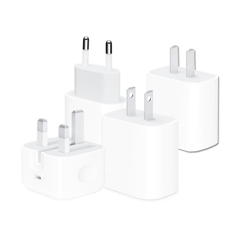 Оригинальное качество 20 Вт USB C для мобильных телефонов и планшетов Apple iPhone 12 Pro Max Быстрая зарядка PD мощность адаптер стандарта ЕС, США, Великобритании штепсельная вилка австралийского стандарта