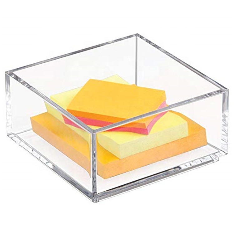 Подгонянный ясный Lucite 4x6 акриловая бумага липкий блокнот держатель