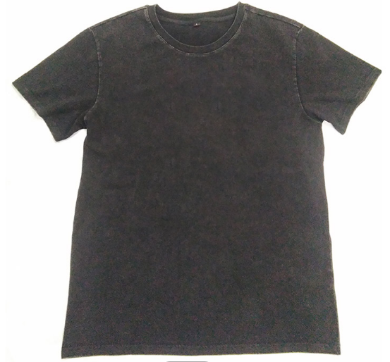 Moda 2021 Men fashion design oversized plain vintage acid stone washed t shirts black
